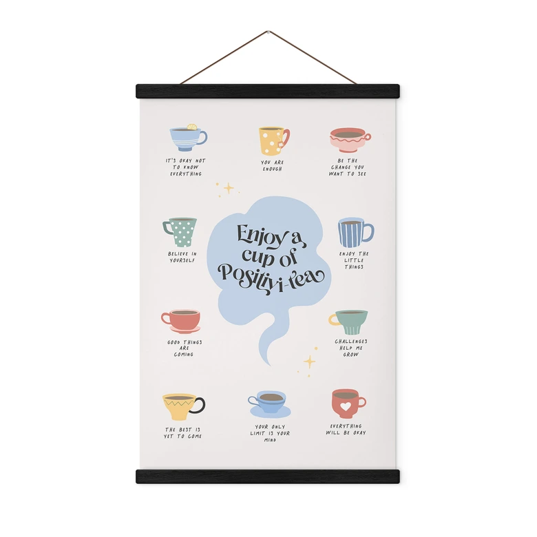 Stoffbild Enjoy a cup of Positivi-Tea - KsanaKalpa 