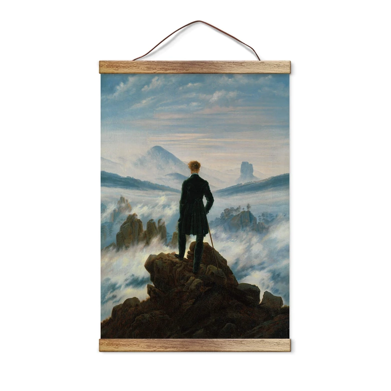 Póster de tela Friedrich - El vagabundo 