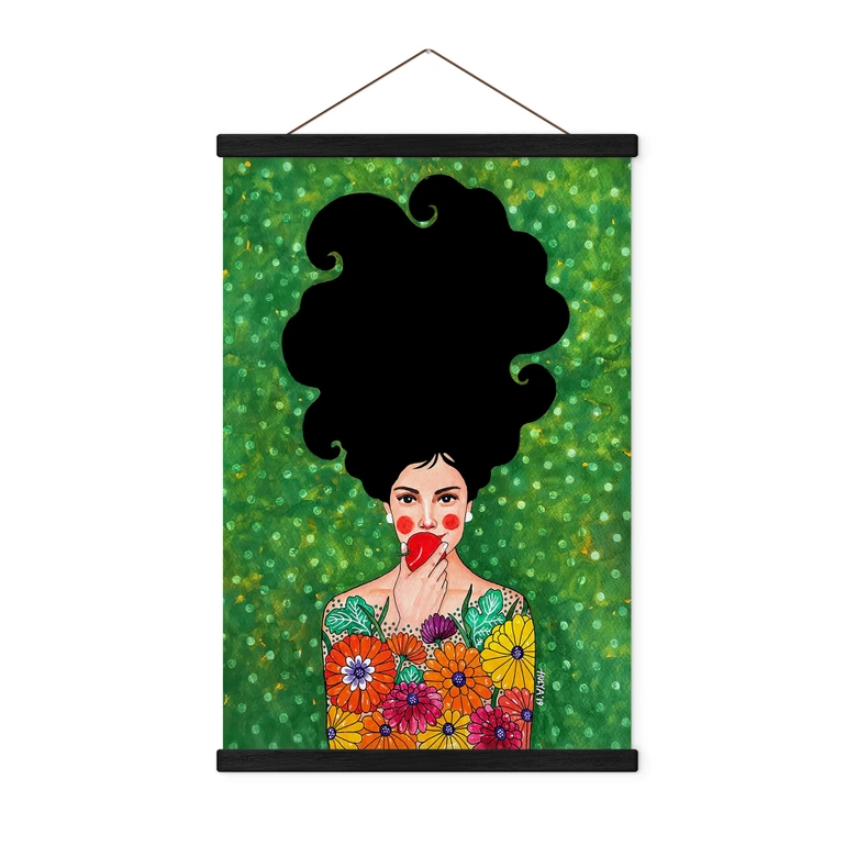 Póster de tela - La manzana roja - Hülya 