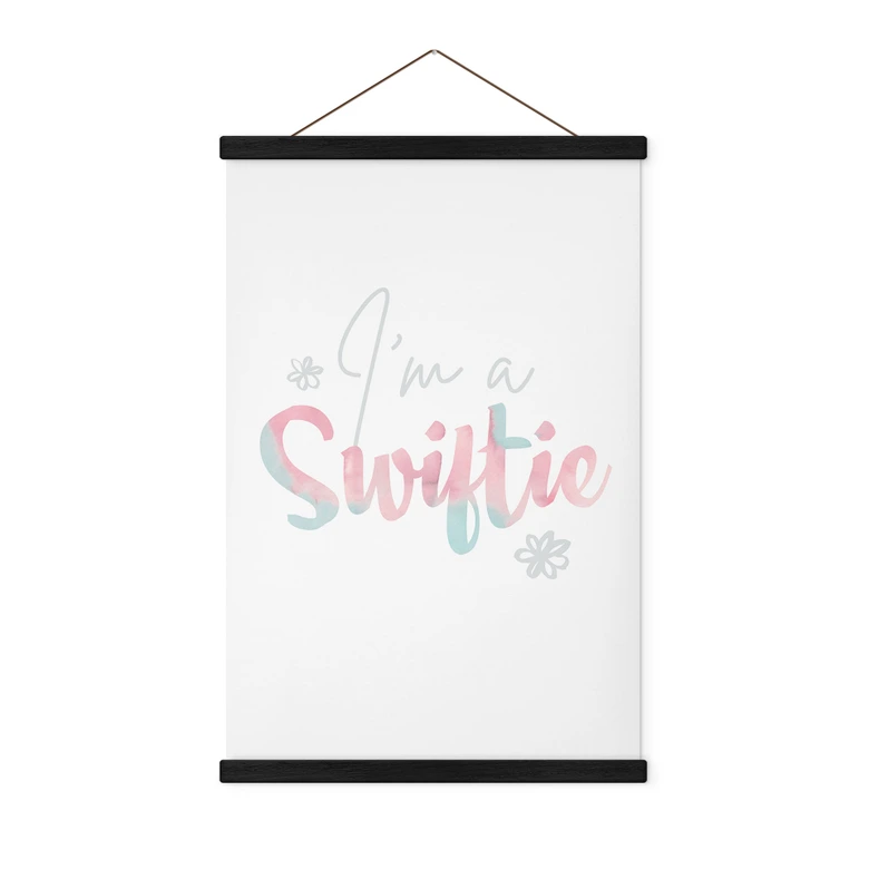 Póster de tela I'm a Swiftie - inspirado en Taylor Swift 