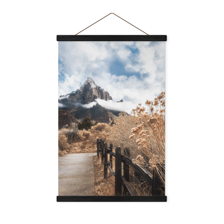 Affiche textile Le chemin vers le sommet - Iqbal 