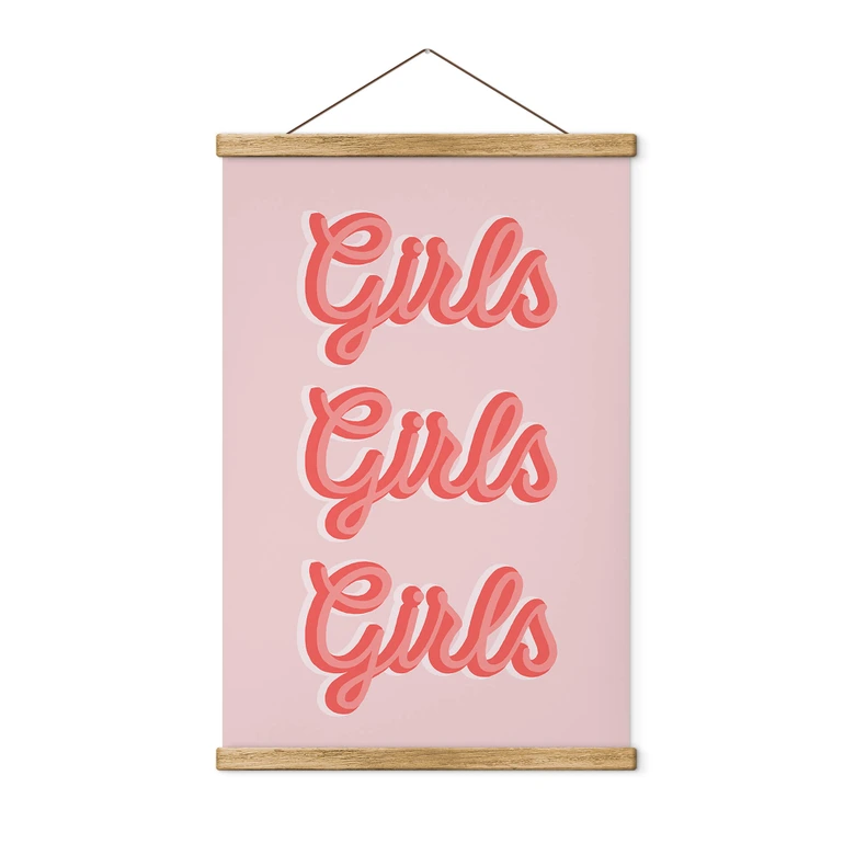 Affiche textile Kerr-Dineen - Girls Girls Girls 