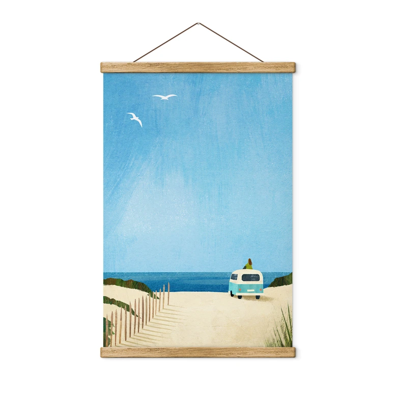 Stoffbild Van Life - Urlaub am Meer - Rivers 
