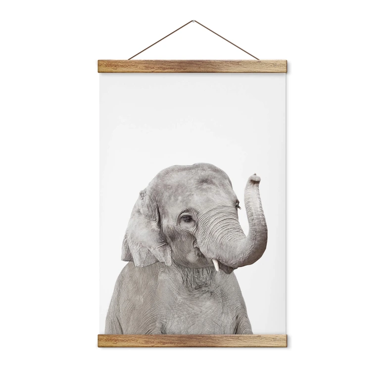 Textil poster Sisi & Seb - Elefantunge 