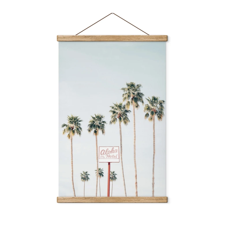Stoffbild Palmen am Hotel Aloha - Sisi & Seb 