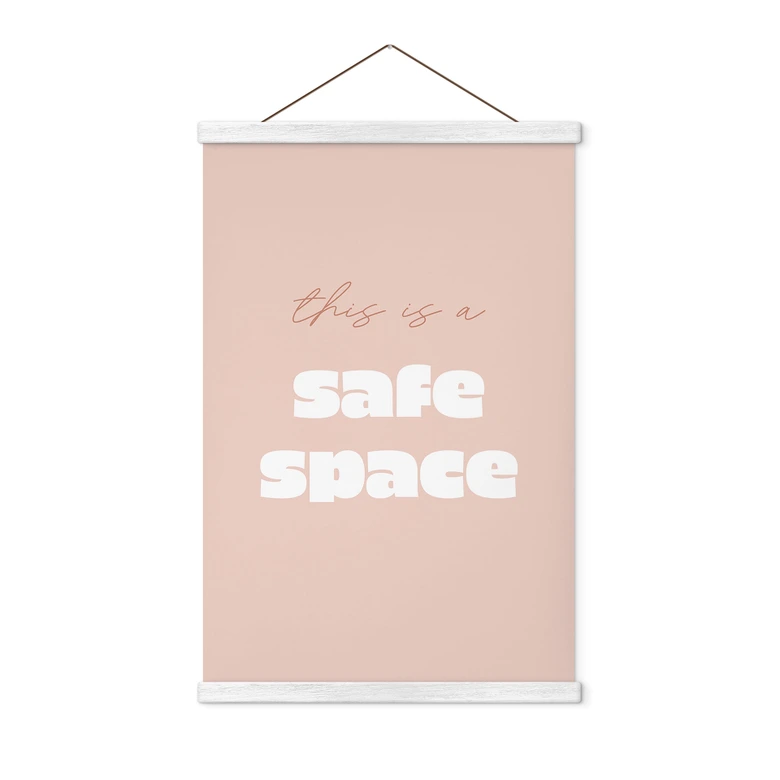 Stoffbild This is a safe space 