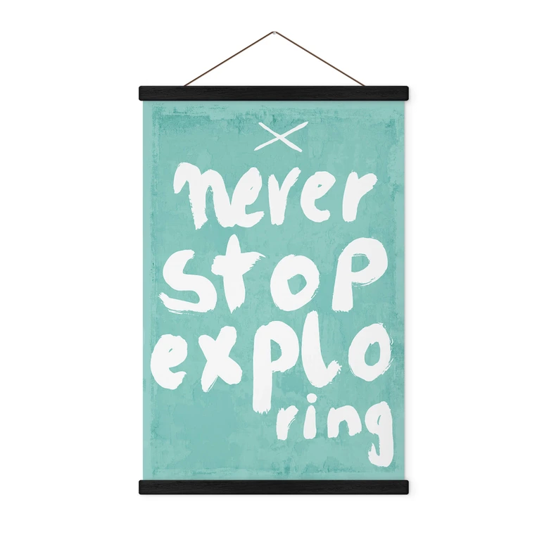 Póster de tela Treechild - Nunca dejes de explorar 