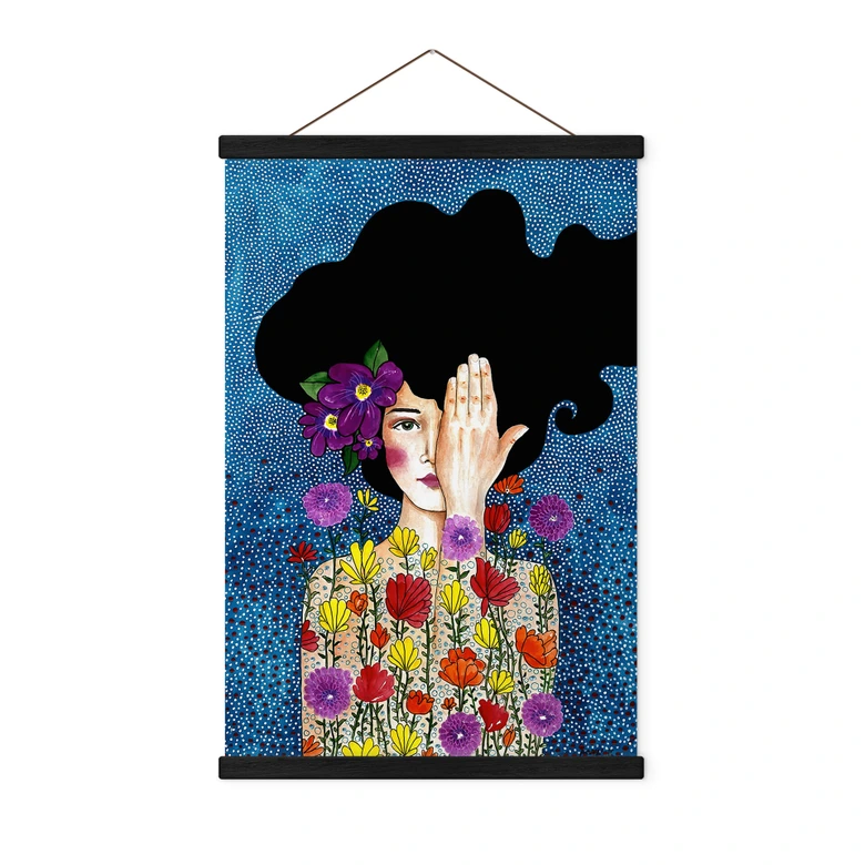 Póster de tela retrato - Perder los recuerdos - Hülya 