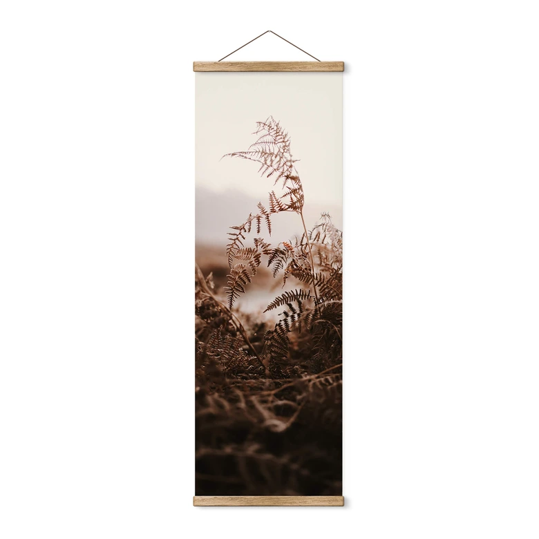 Stoffbild Goldene Gräser im Herbst Panorama - Annie 