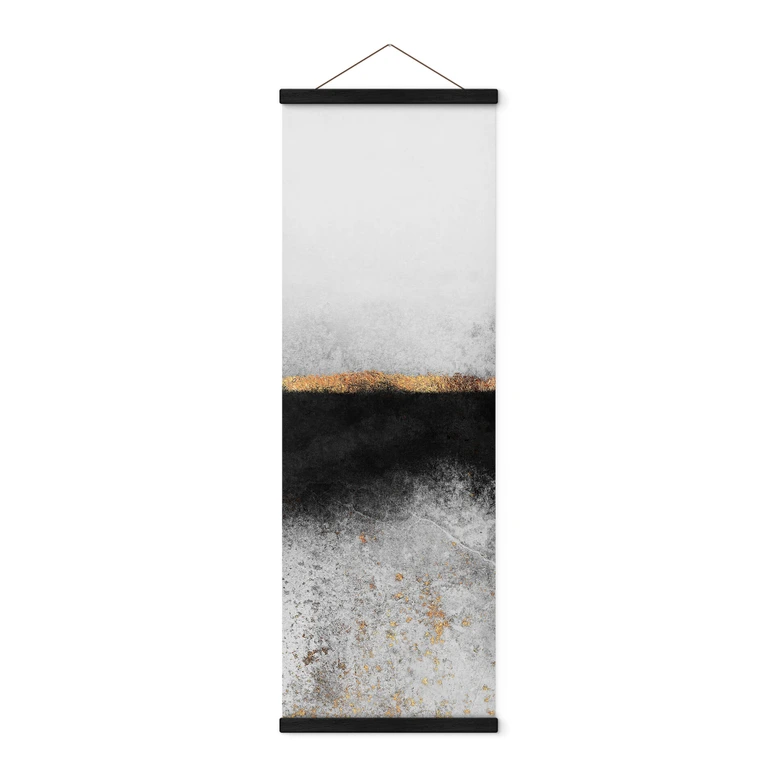 Tekstil plakat Fredriksson - Sot og guld - Panorama 