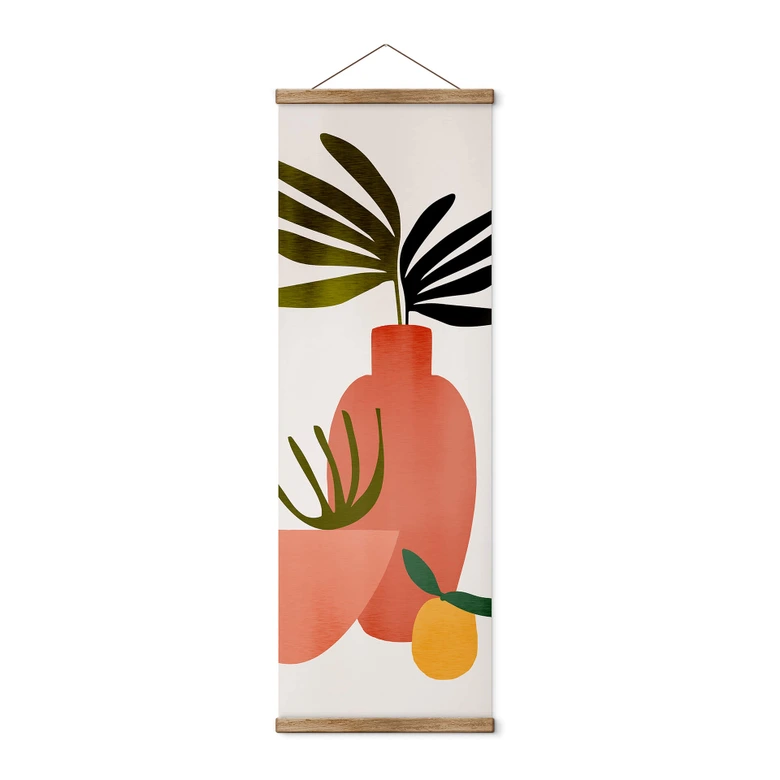 Stoffbild Kubistika - Saftige Zitrone 