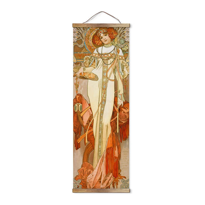 Obraz tkaniny Mucha - Jesień 1900 - Panorama 