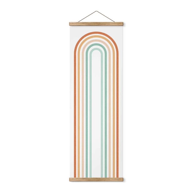 Póster de tela Rainbow Boho - Panorama 