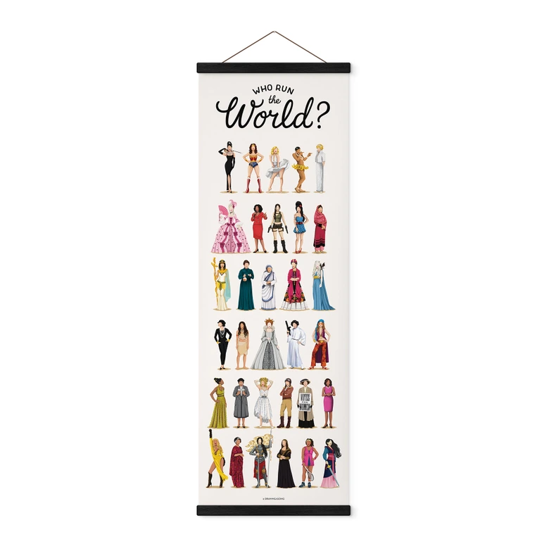 Obraz tkaniny Who Run the World - Tohmé - Panorama 