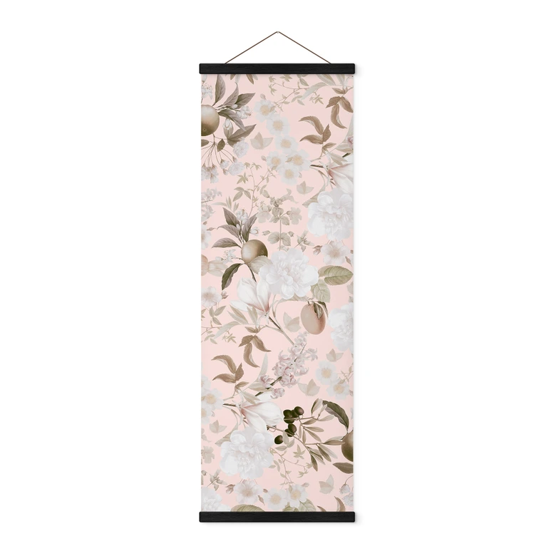 Stoffbild Boho-Illustration mit Blumen und Früchten - UN Designs - Panorama 