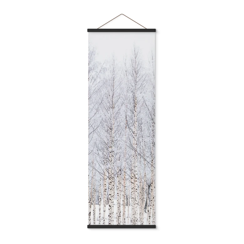 Stoffbild Birkenwald im Winter - EMELIEmaria - Panorama 