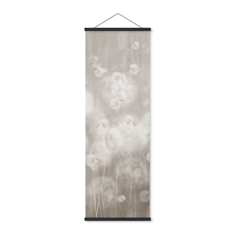 Stoffbild Pusteblumen Traum in Beige - Ms Tiff - Panorama 