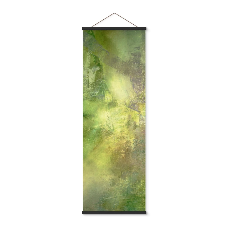 Póster de tela juego de colores en verde dorado - Schmucker - Panorama 