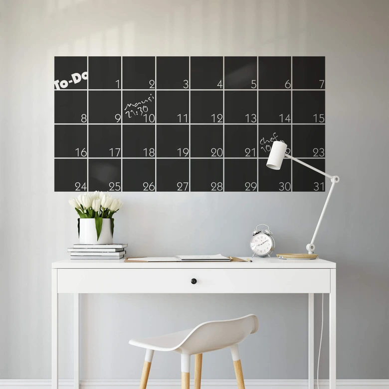Krijtbordsticker Maandplanner 1 