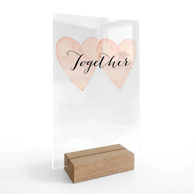 Tischaufsteller Confetti & Cream - Together 