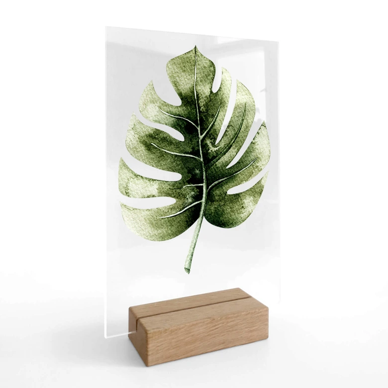 Tischaufsteller Kvilis - Monstera Leaf 