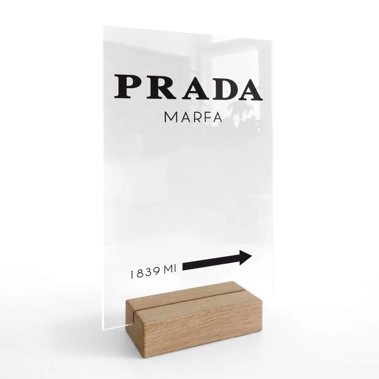 Acrylglas Tafeldecoratie Prada Marfa 