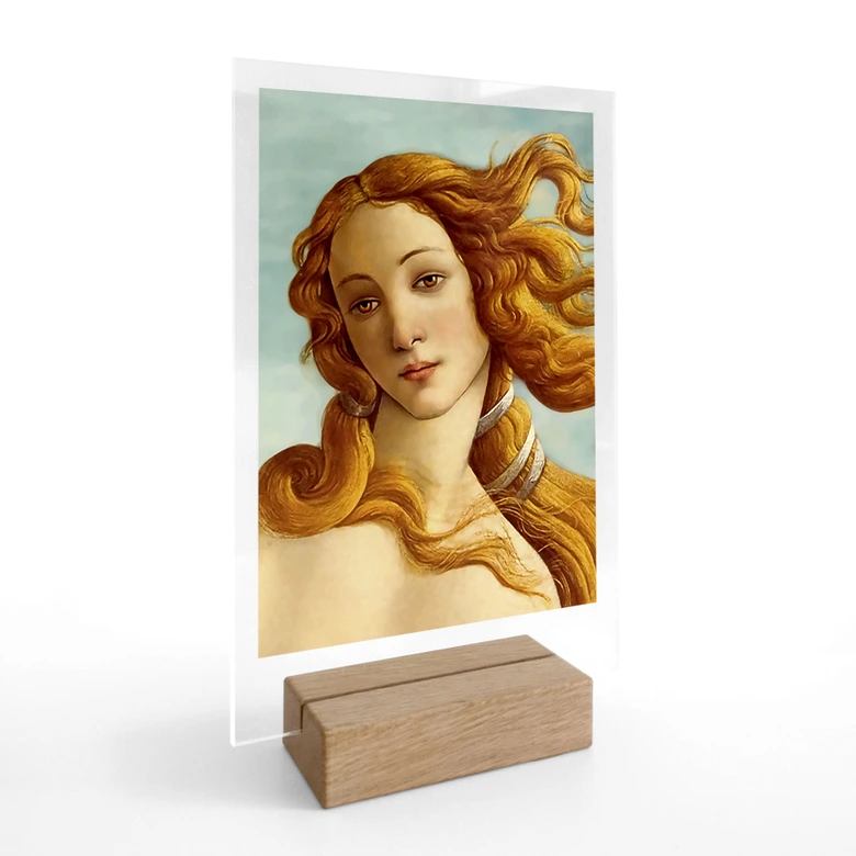 Tischaufsteller Portrait der Venus - Inspiriert von Botticelli 