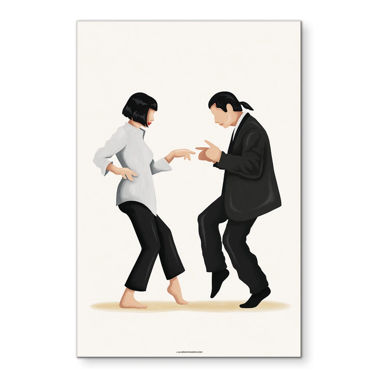 Wandbild Pulp Fiction - Tohmé - Alu-Dibond 