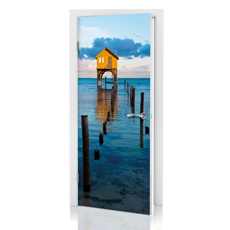 Door decor: House on the Lake 