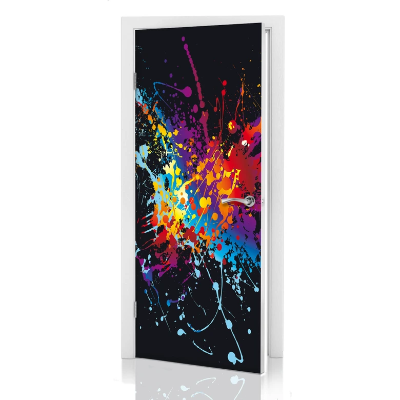 Türdesign Farbenexplosion 91x200 cm 