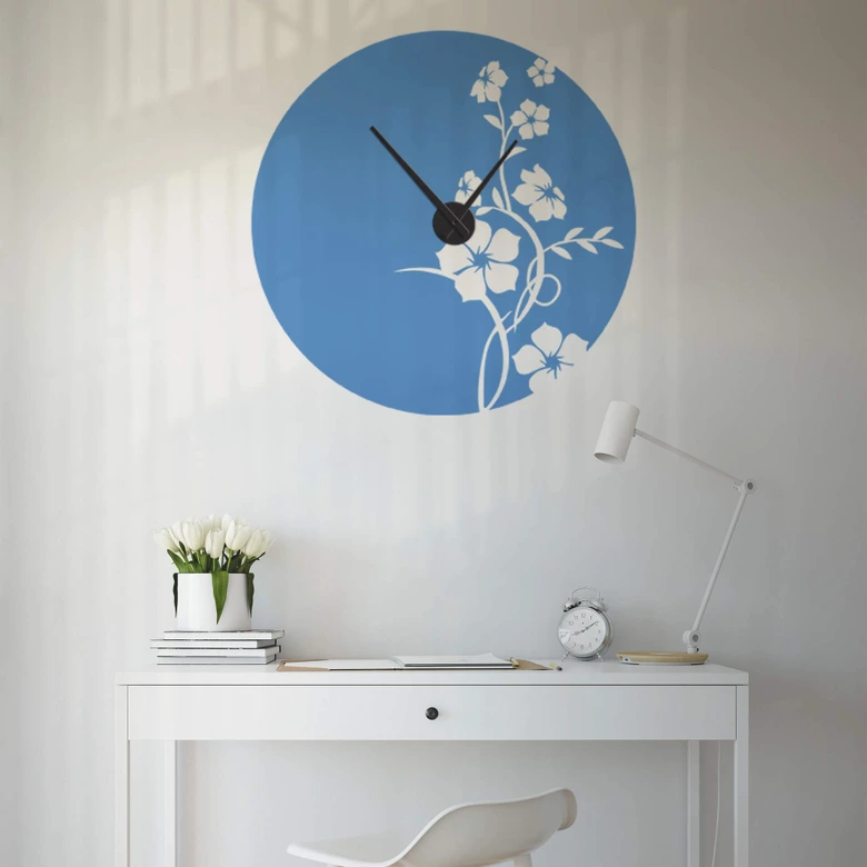 Muursticker Jade met Klok 