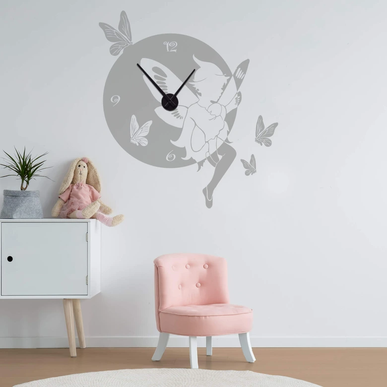Wandtattoo Elf Wanduhr 
