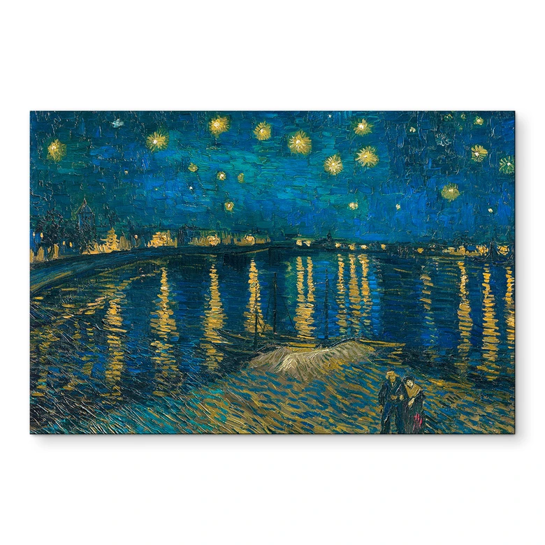 Wandbild van Gogh - Sternennacht 1888 - Alu-Dibond 
