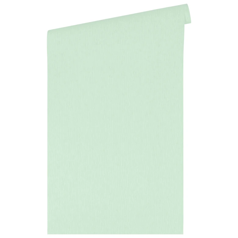 Papel pintado de diseño Versace Home unicolor verde menta liso de lujo en tejido sin tejer  