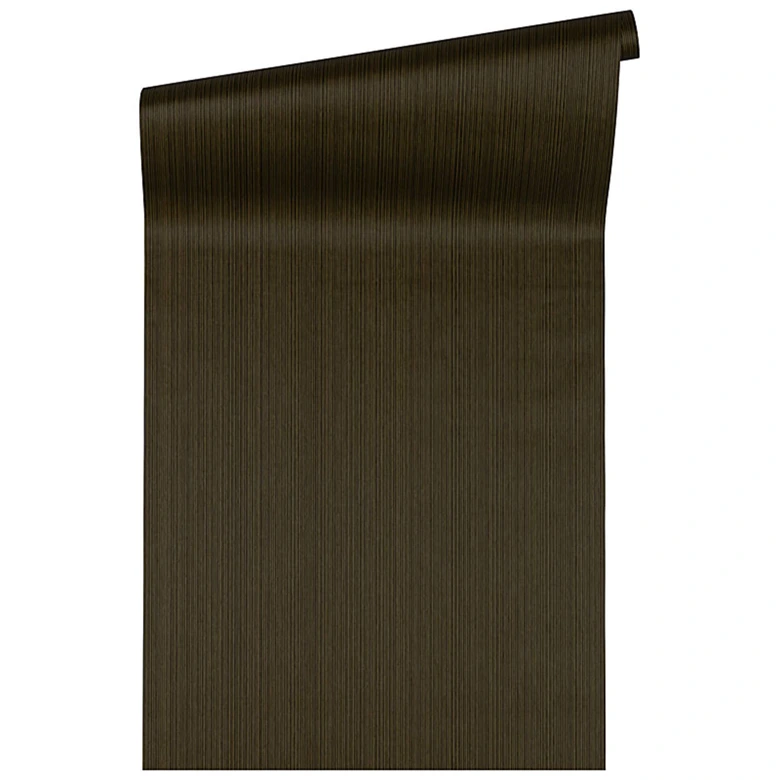 Patroonbehang Versace Behang Greek Metallic, Zwart 