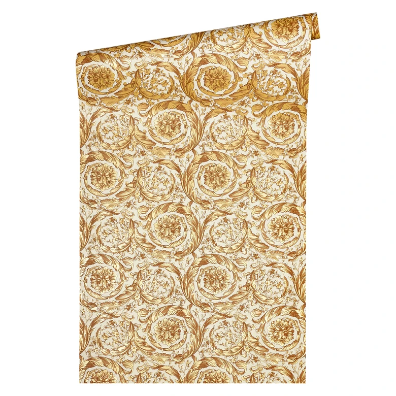 Versace Papier peint de designer -  or, Jaune 