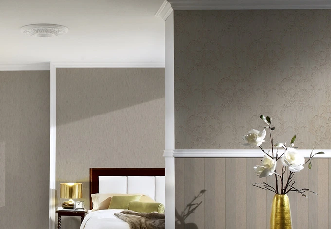 Architects Paper Textiltapete Tessuto Barocktapete mit Ornamenten beige, braun 
