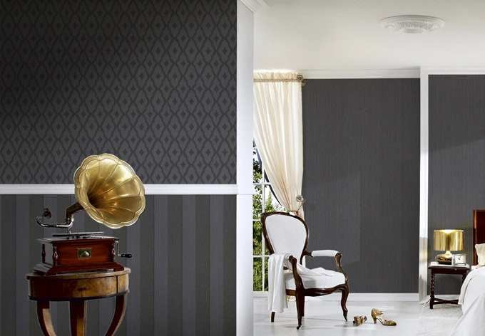 Architects Paper Textiltapete Tessuto Barocktapete mit Ornamenten braun 