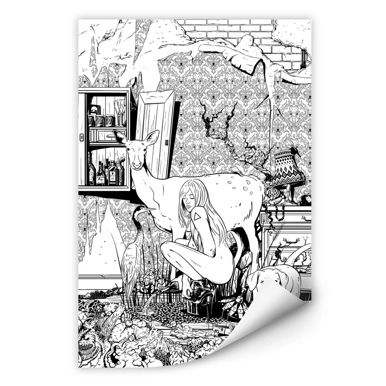 Wallprint Drawstore - In the Livingroom 