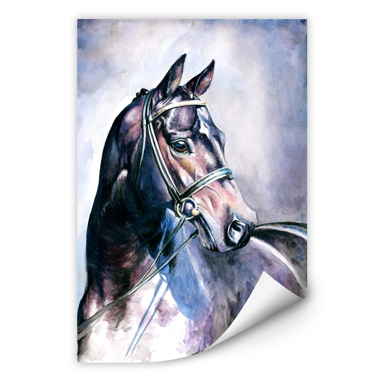 Wallprint W - Aquarell eines Pferdes 