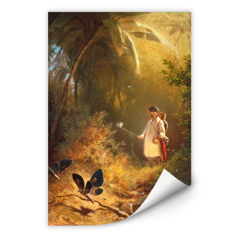 Wallprint - Spitzweg - Der Schmetterlingsfänger 