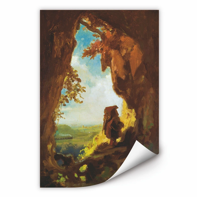 Wallprint - Spitzweg - Gnom, Eisenbahn betrachtend 