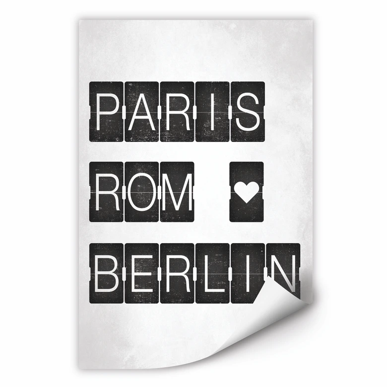 Wallprint - Paris-Rom-Berlin 