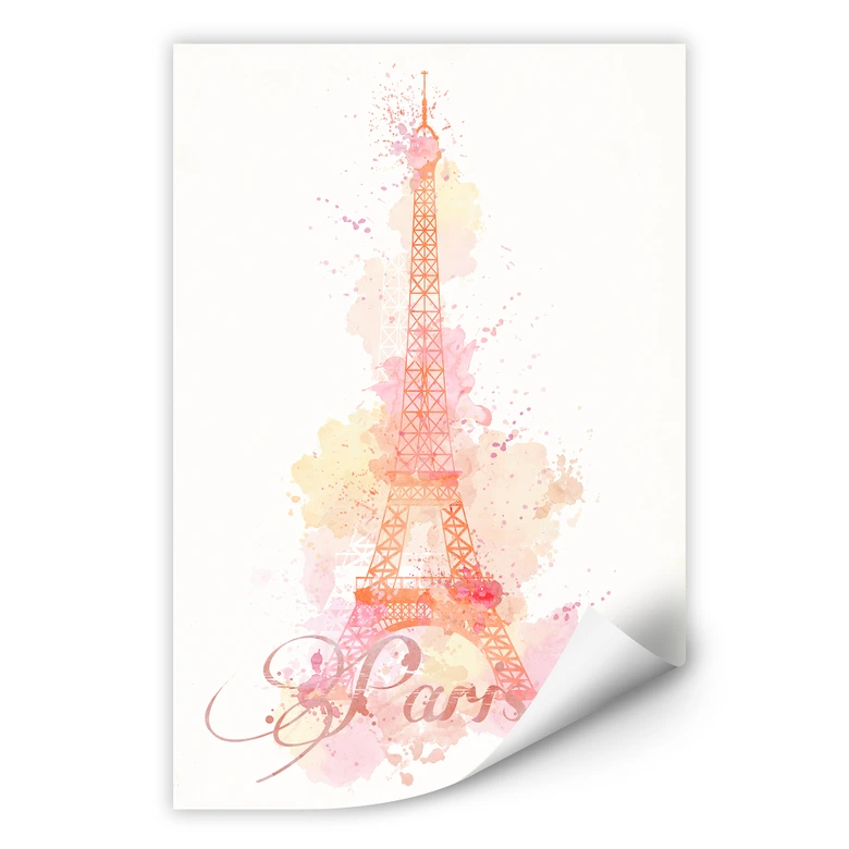 Wallprint La Tour Eiffel Aquarell 