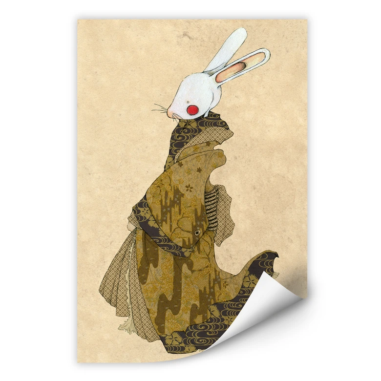Wallprint Loske - Geisha Kaninchen 02 