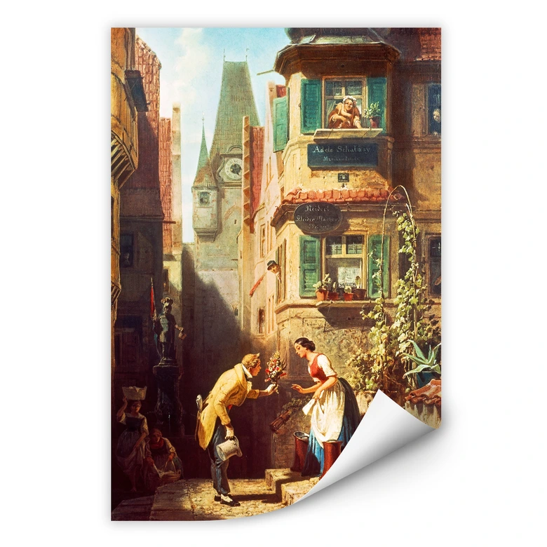 Wallprint Spitzweg - Der ewige Hochzeiter 