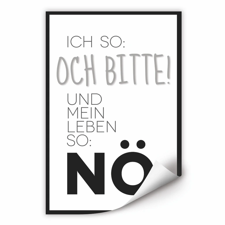 Wallprint Und mein Leben so... 