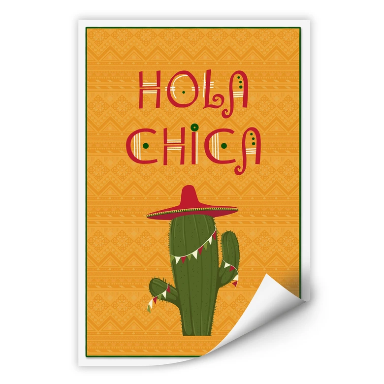 Wallprint Hola Chica 