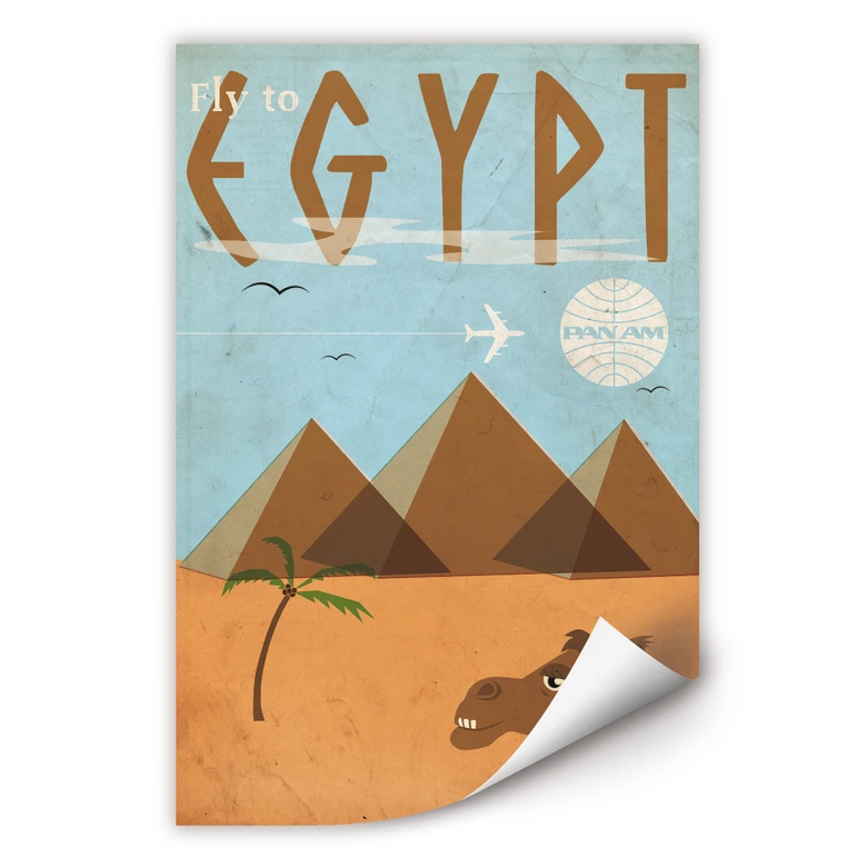 Wallprint PAN AM - Fly to Egypt 
