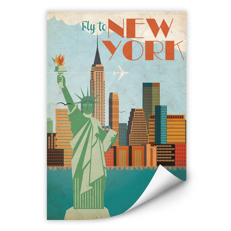 Wallprint PAN AM - Fly to New York 